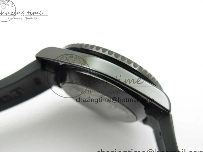 MiroTime 0201 Soft Submariner 40mm Black Ceramic 5GF Best Edition Pink Painting Dial on Black Rubber Strap SA 2472